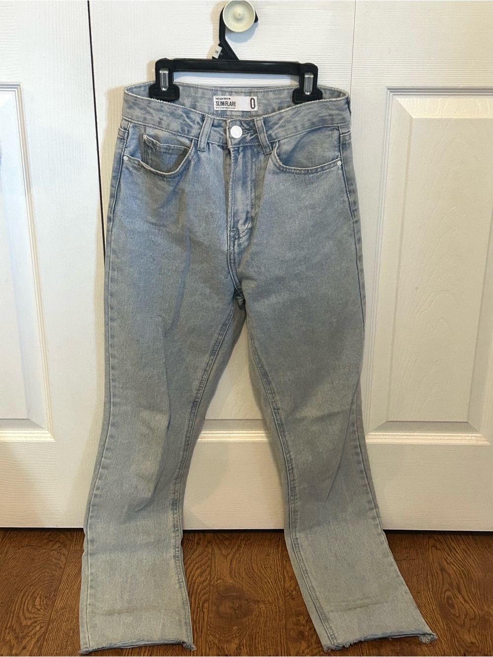 Light Wash Slim Flare Jeans